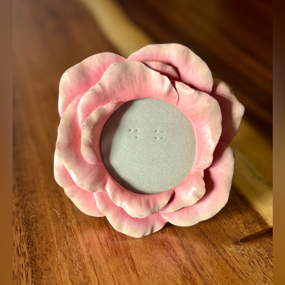 Pink Flower Shaped Picture Frame